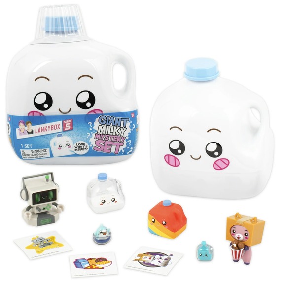 LankyBox GIANT MILKY MYSTERY Set with Figures - Series 5 - Plays Milky Song  NEW - Picture 1 of 15